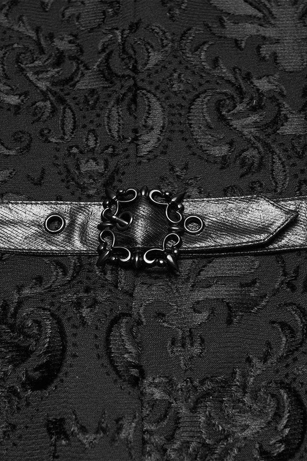 Buckle of goth vest for men from Punk Rave