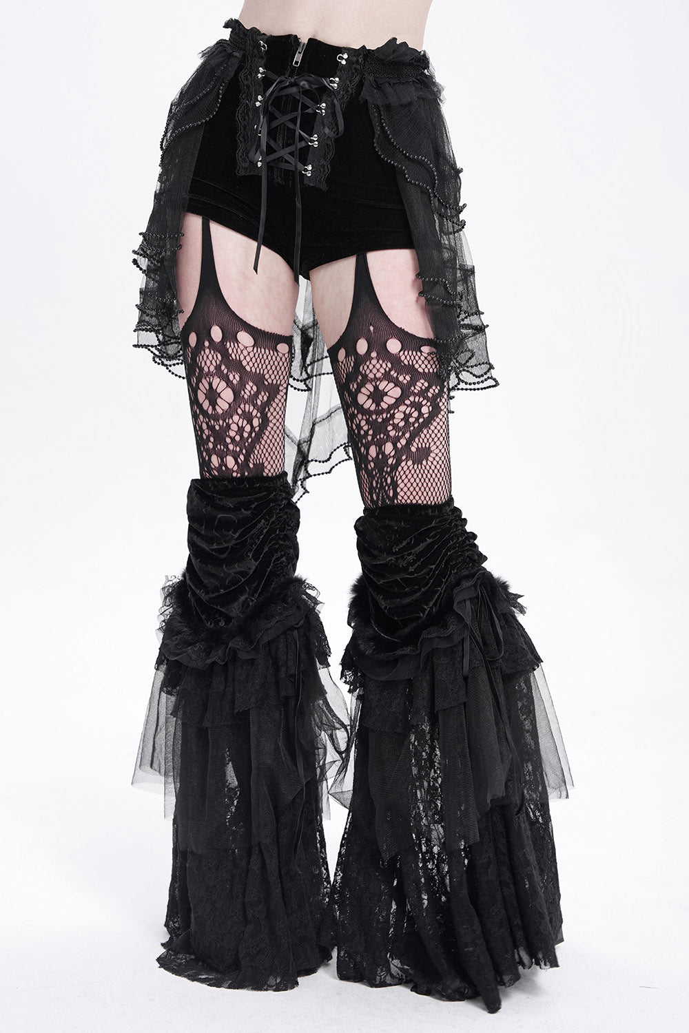 high waisted gothic hot shorts