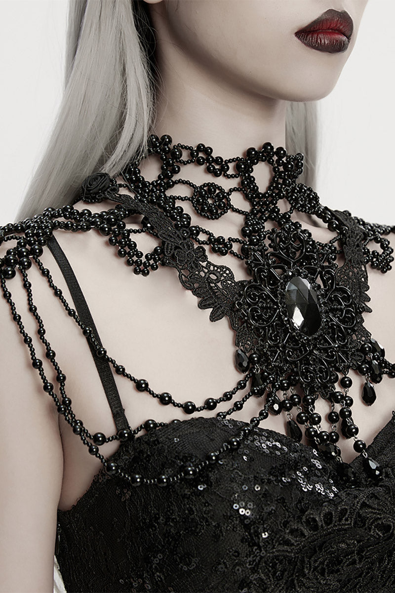 gothic harness necklace