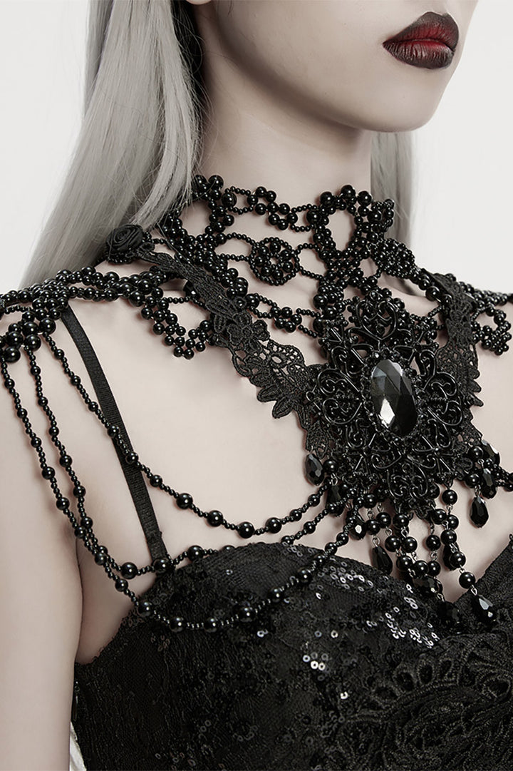 gothic harness necklace