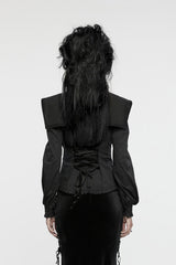 womens gothic oversized collar button down shirt 