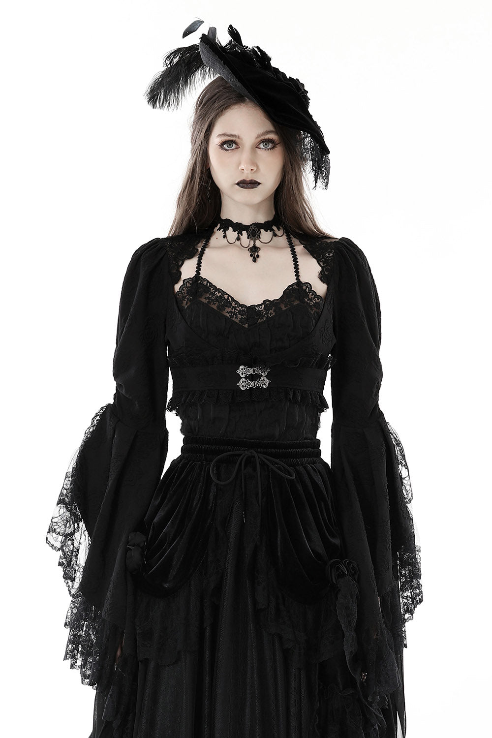 Bolero gótico victoriano de vampiro