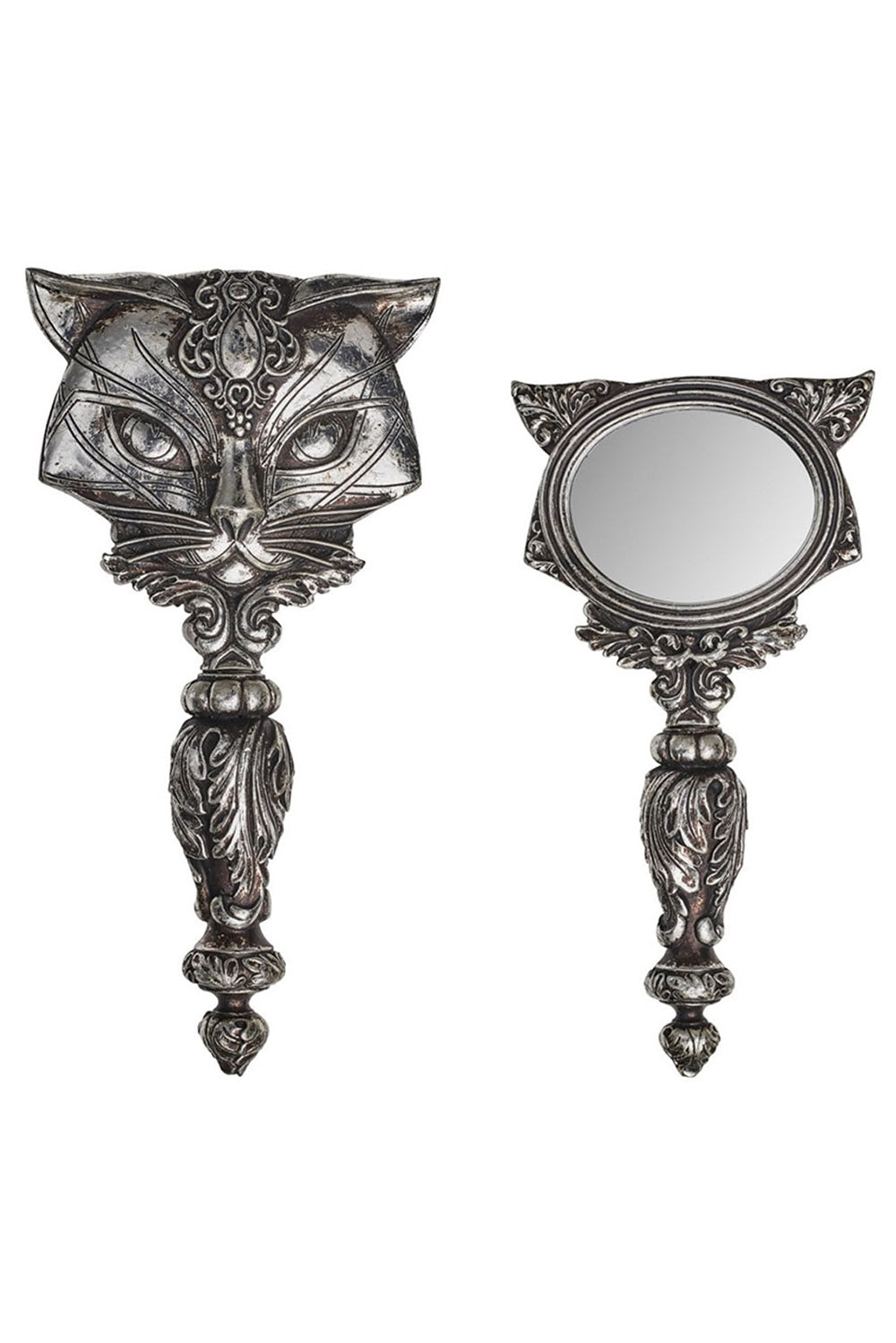 cat hand mirror by alchemy
