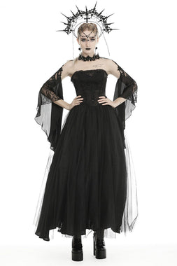 Black Mausoleum Maxi Tulle Dress