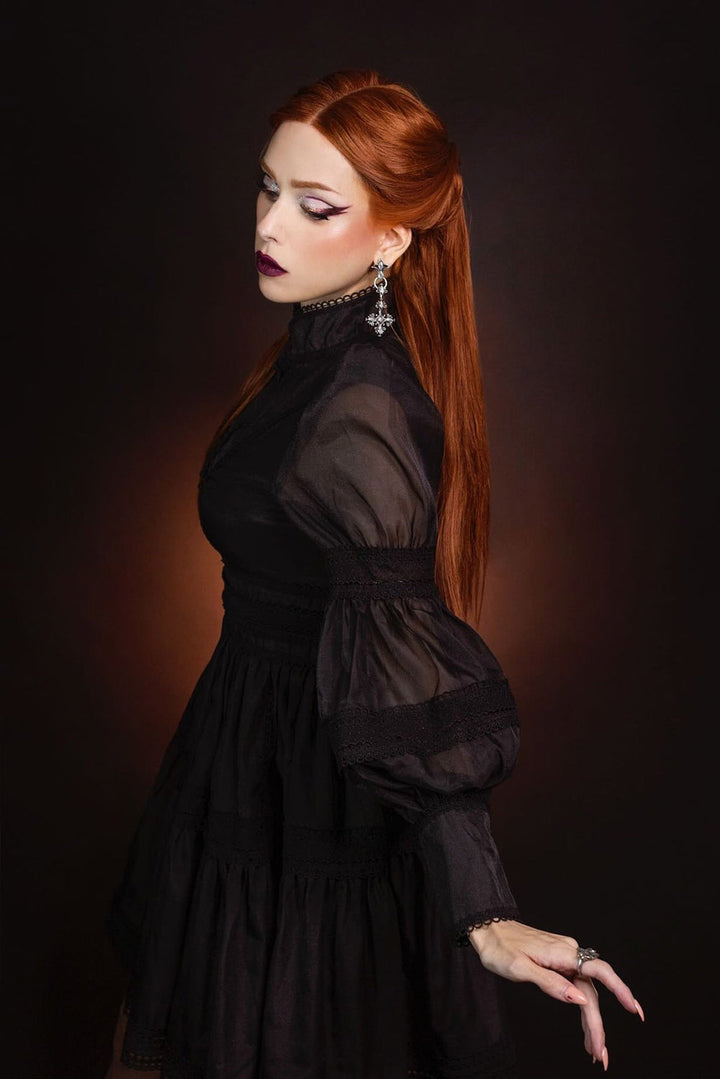 vintage gothic black dress