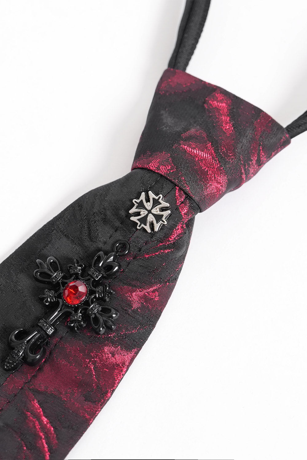 mens pre-tied goth necktie by devil fashion