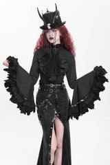 womens witchy tattered top