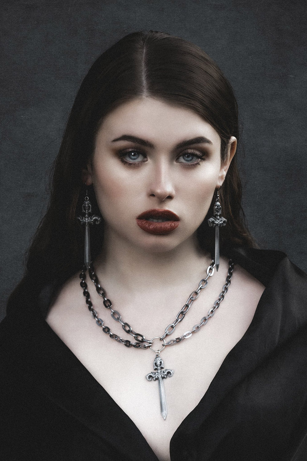 stacked chain necklace