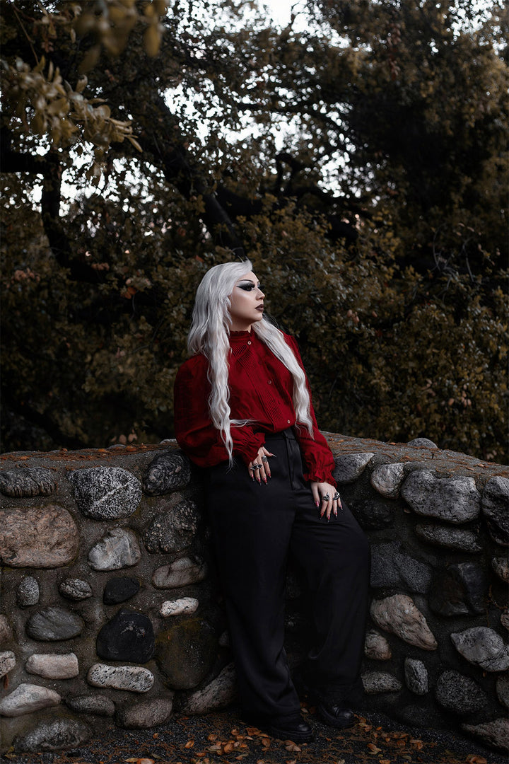 button down gothic blouse