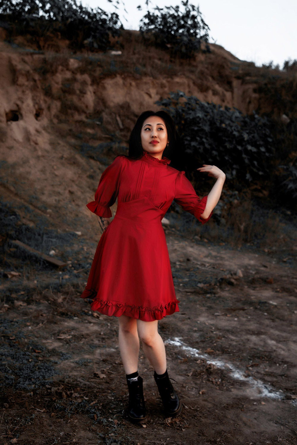 red valentines day dress by lively ghosts 