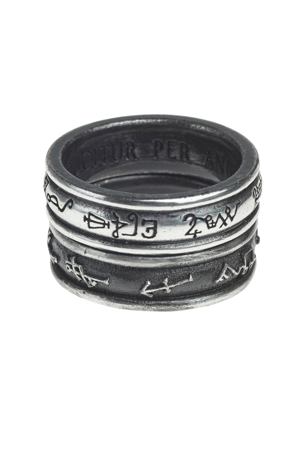 pewter norse ring set by alchemy gothic