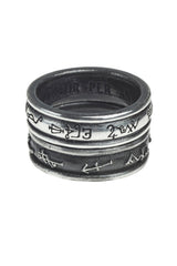 pewter norse ring set by alchemy gothic