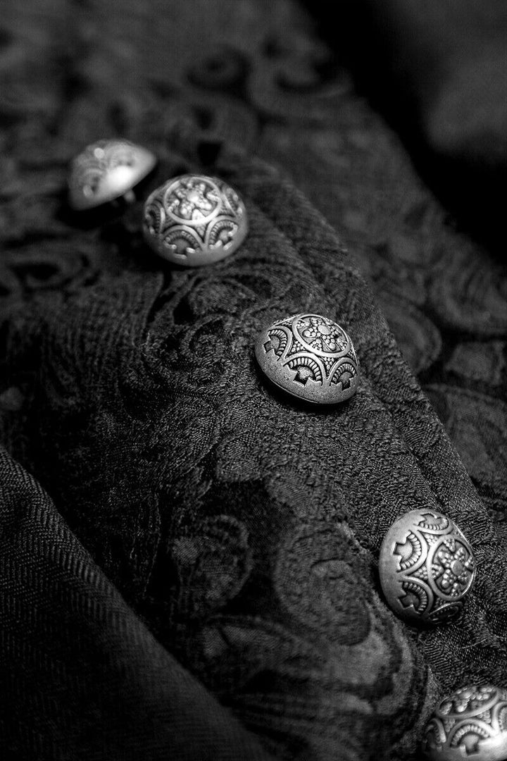 mens romantic gothic buttons