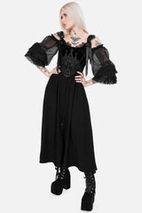 embroidered gothic cathedral corset