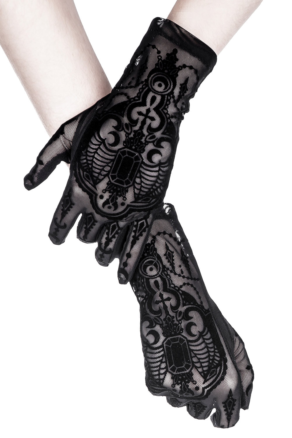 vampire goth gloves