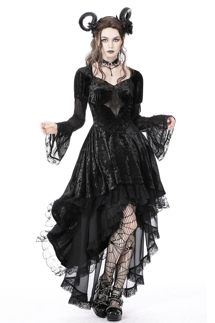 Vampiren Webs Velvet Dress