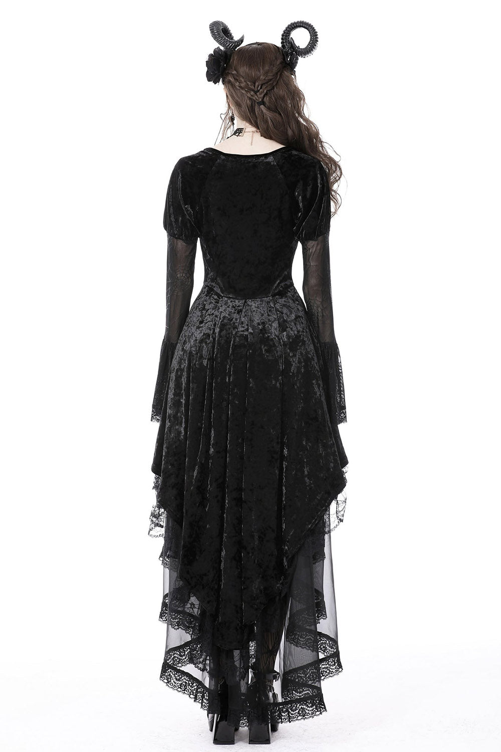 Vampiren Webs Velvet Dress