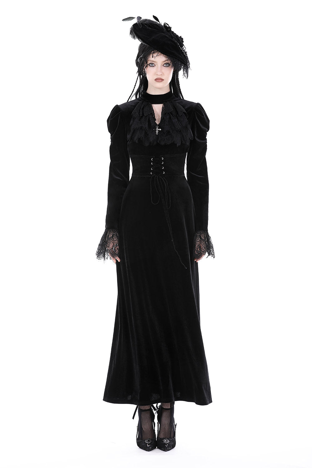 puffed sleeve gothic dress