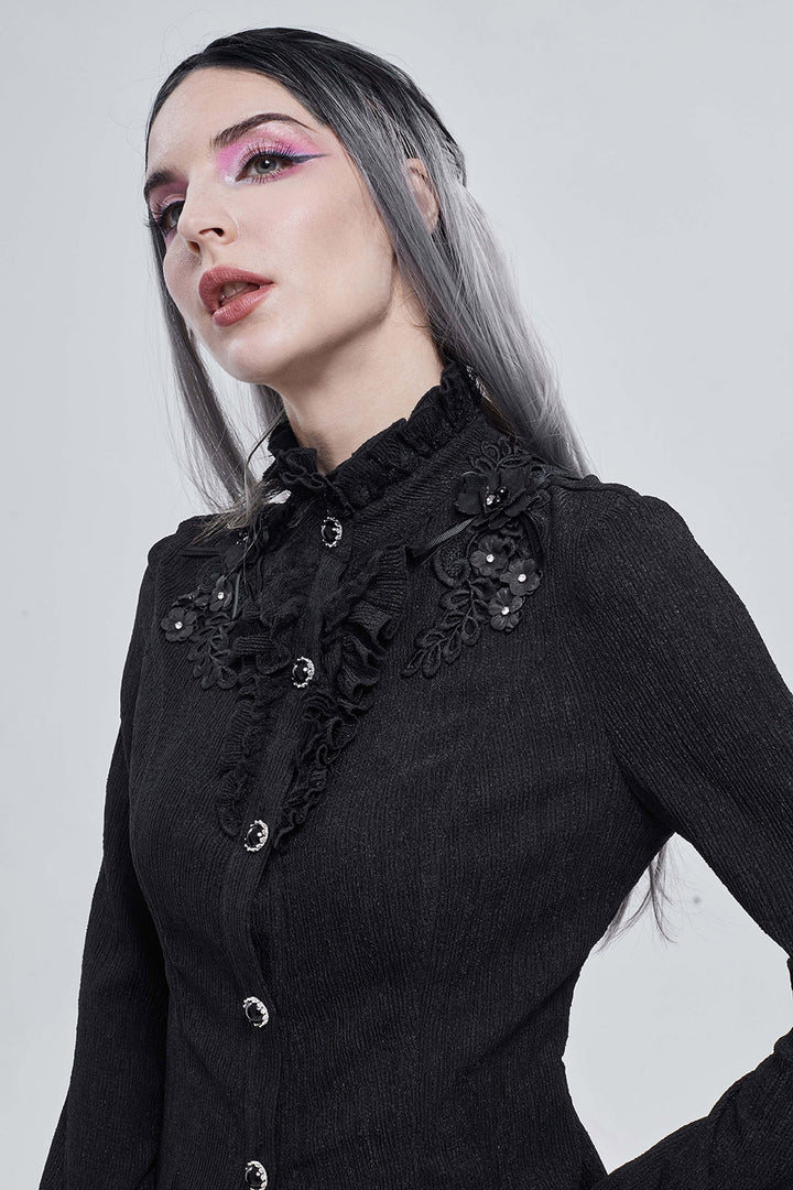 slim fit gothic blouse