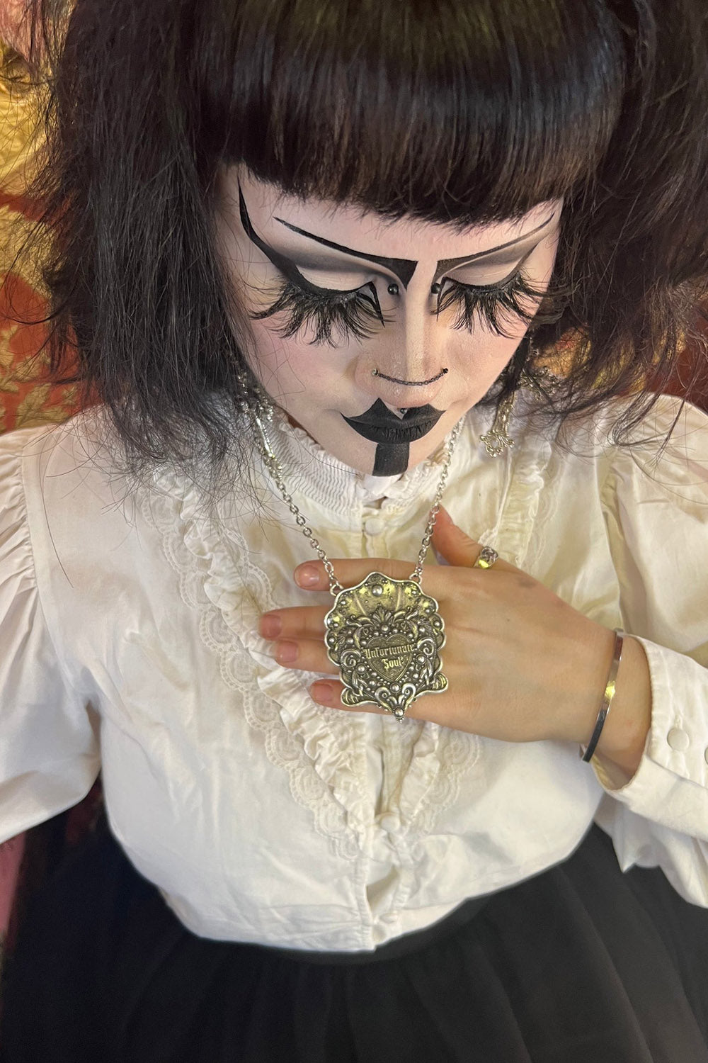 gothic mermaid necklace