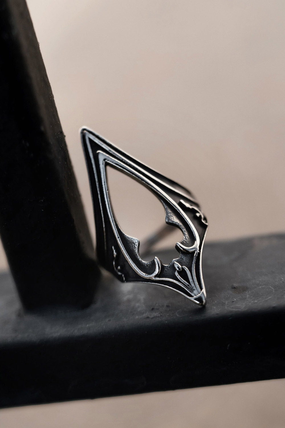 vintage inspired stainless steel ring