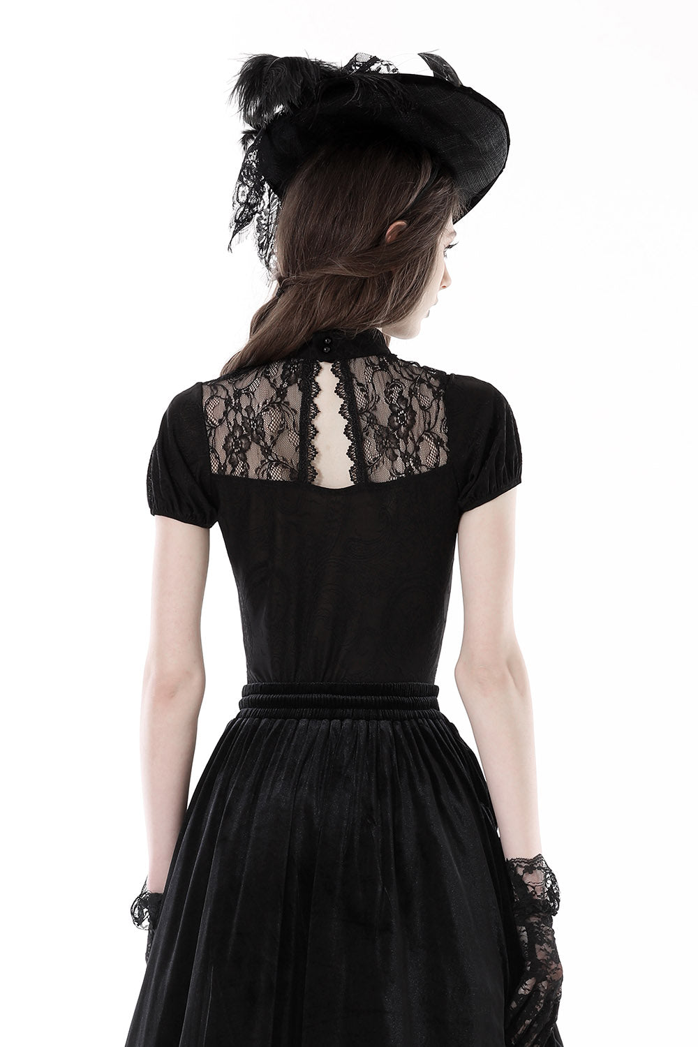 short sleeve gothic top