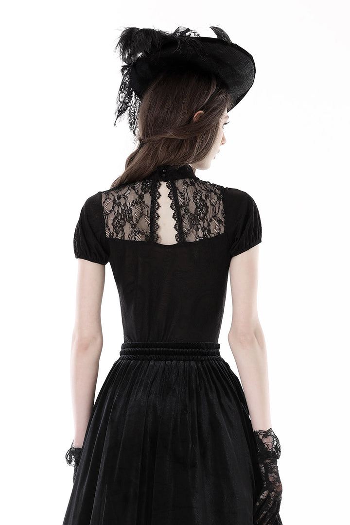 short sleeve gothic top