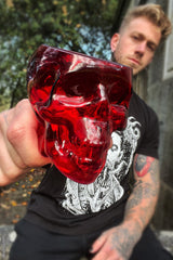 Skull Drinking Glass [BLOOD RED]