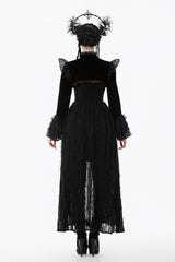 layered cuff long sleeve ruffled shrug bolero jacket