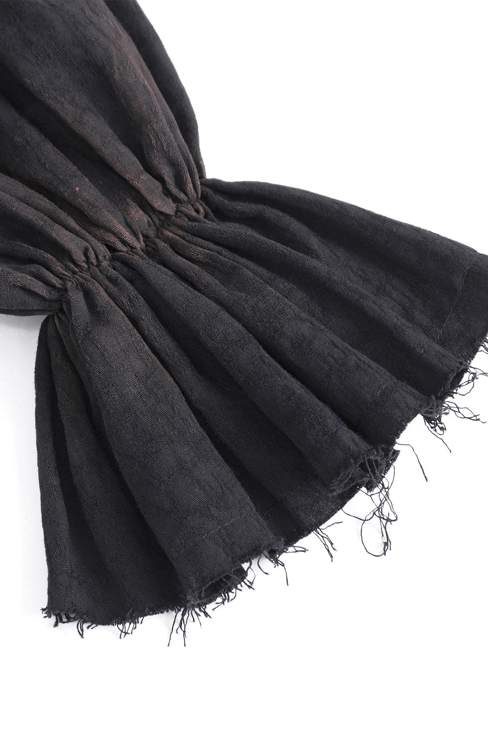 womens steampunk long sleeve high collar pirate blouse  with tattered cuffs