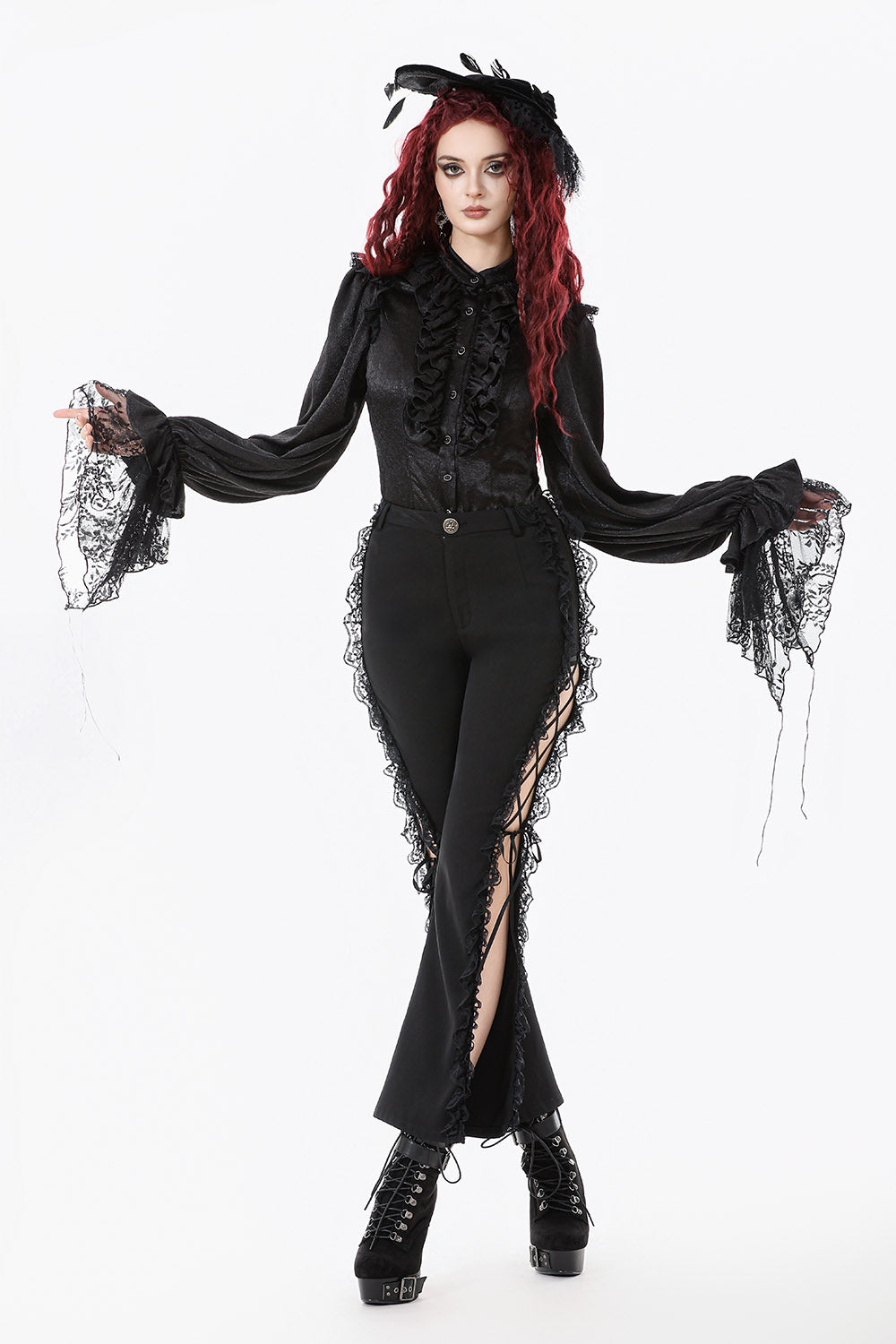 lantern sleeve gothic shirt by dark in love