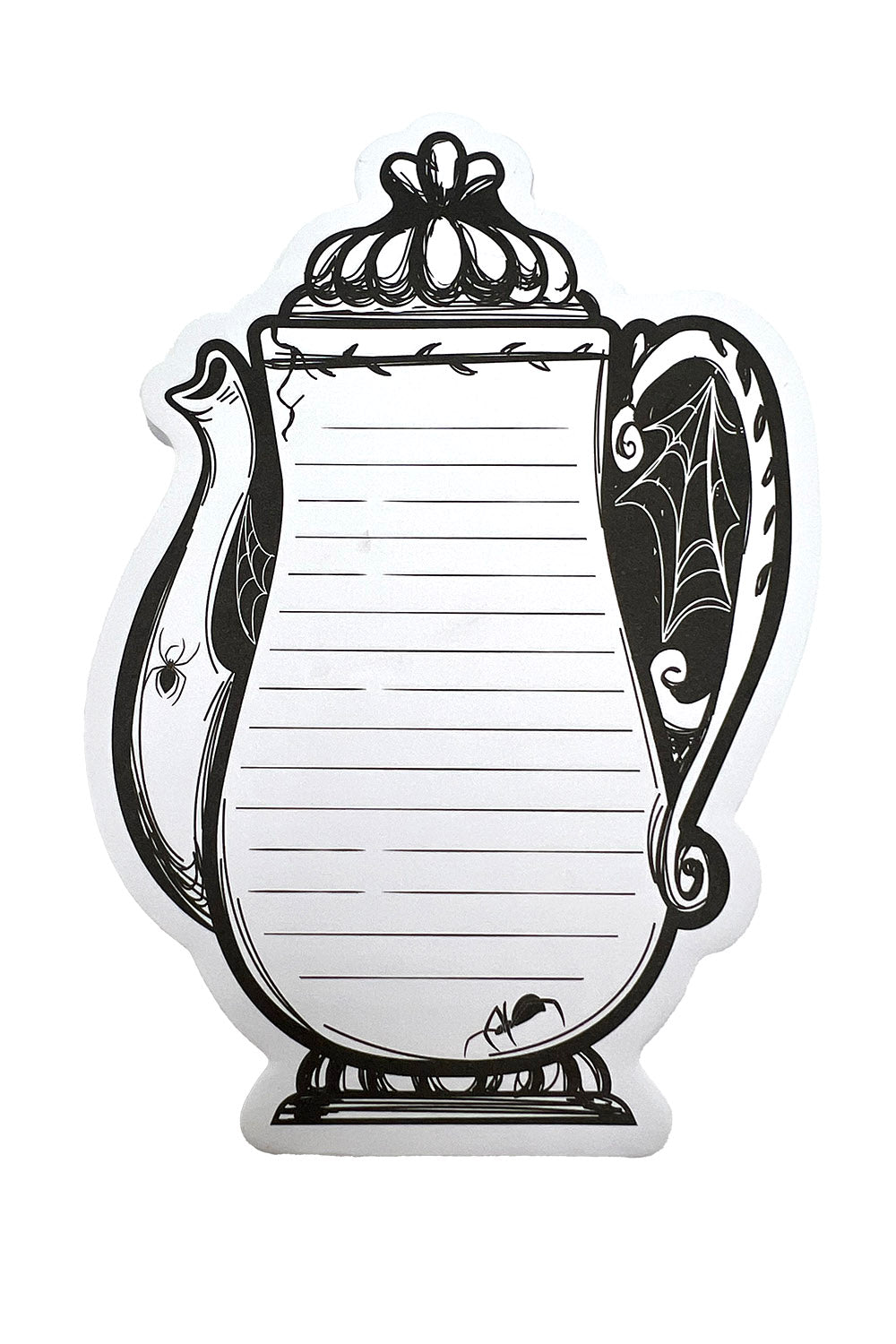 victorian tea pot alice in wonderland sticky note pad