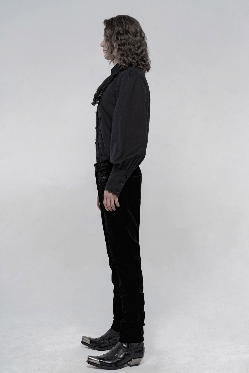 straight leg mens embroidered pants