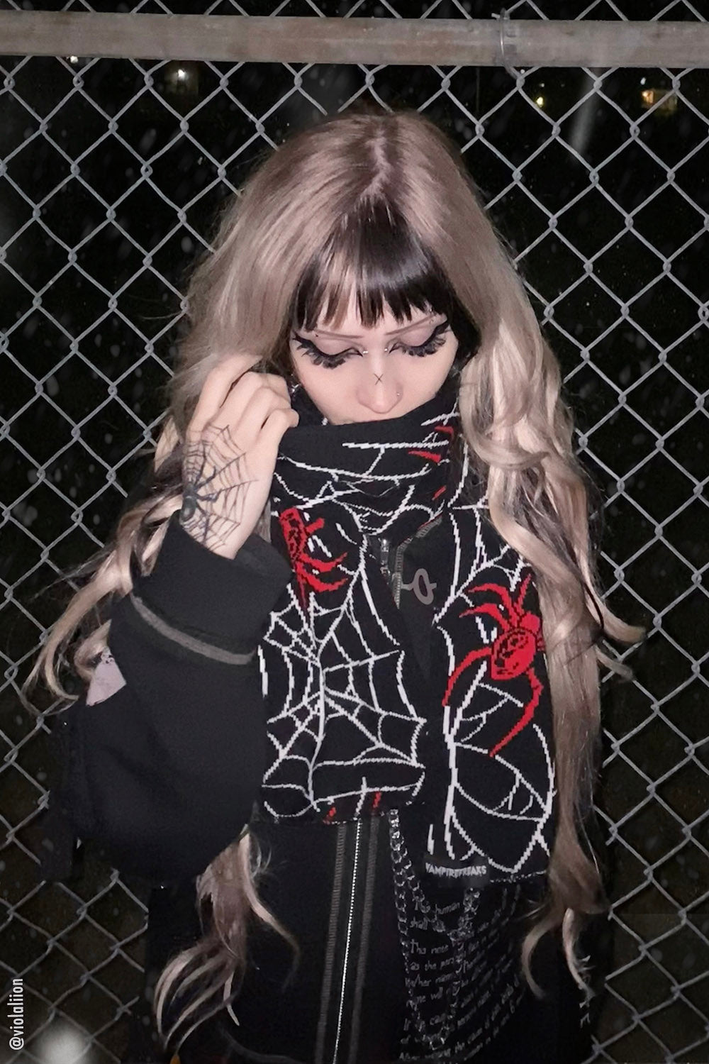 Vampire Webbed Spiderweb Scarf – VampireFreaks