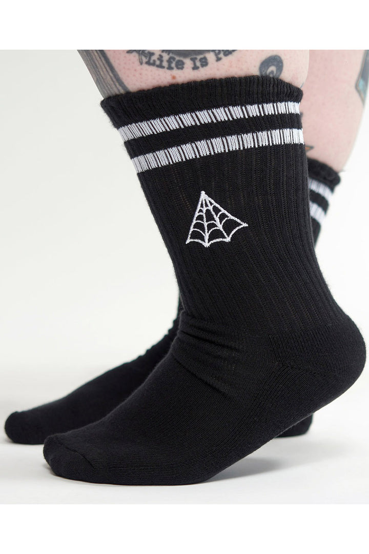 Web Embroidered Athlethic Socks