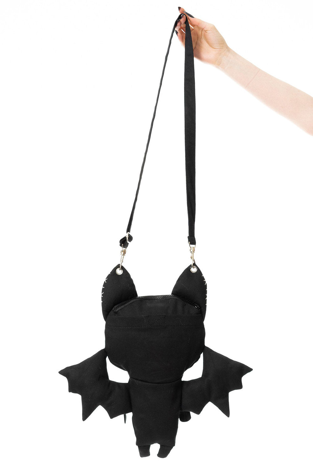 creepy cute bat shaped shoulder bag