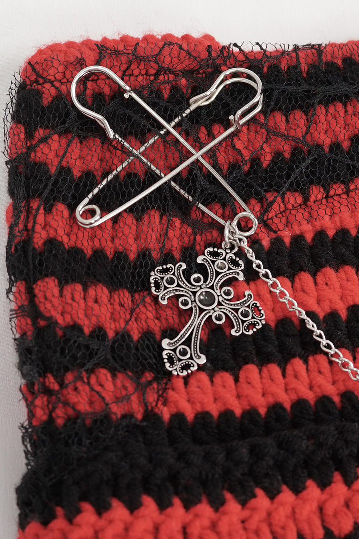 womens knitted gothic beanie