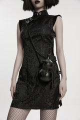 occult autumn witch real gourd pumpkin  shoulder bag with chain strap