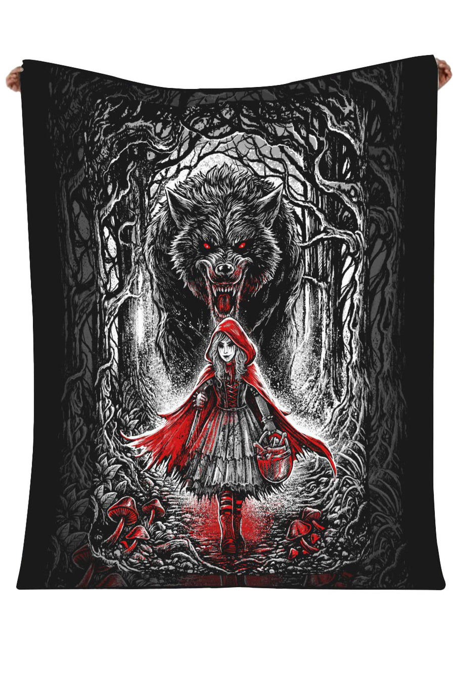 dark fairytale brother grimm throw blanket 