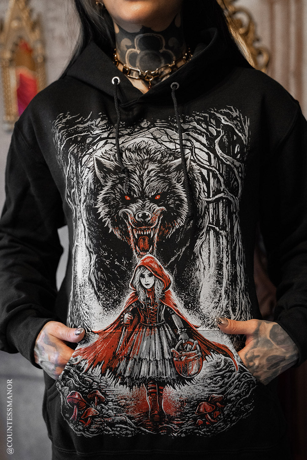 gothic fairytale pullover hoodie