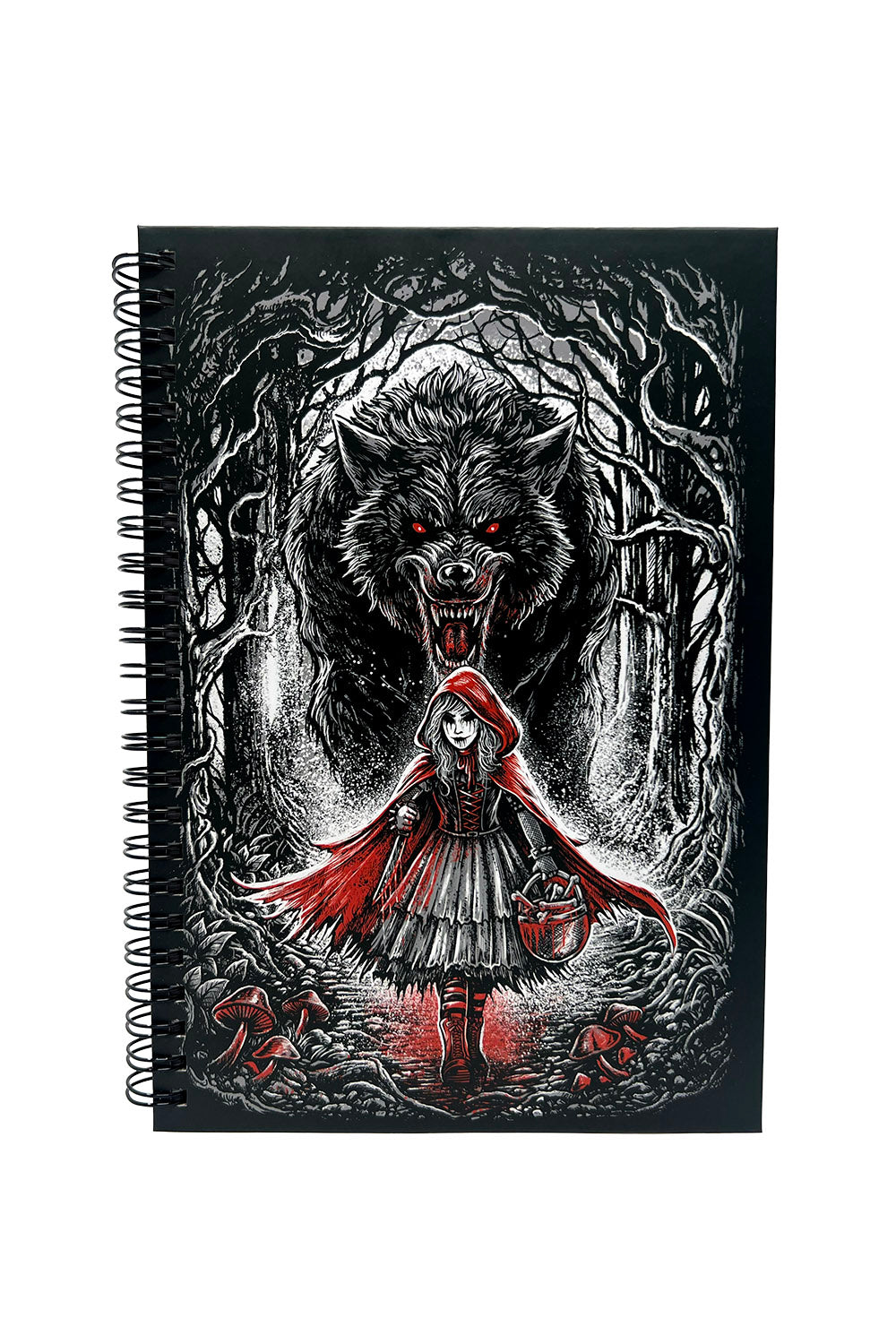 dark little red riding hood dairy notebook 