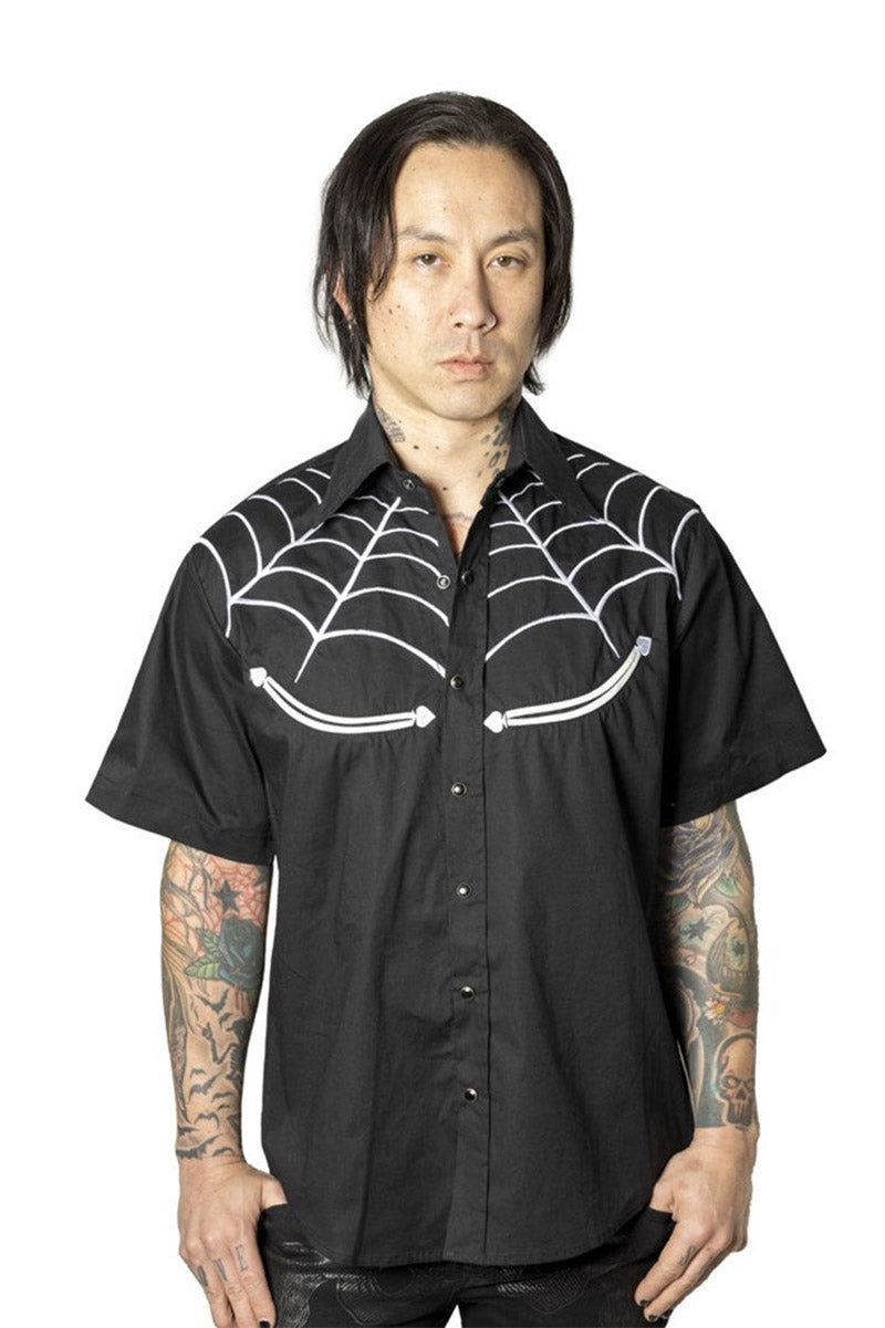 mens plus size collared halloween shirt by kreepsville 