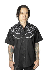 mens plus size collared halloween shirt by kreepsville 