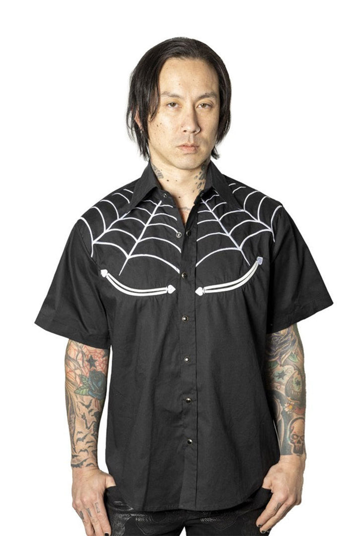 mens plus size collared halloween shirt by kreepsville 