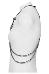 skeleton chain chest harness
