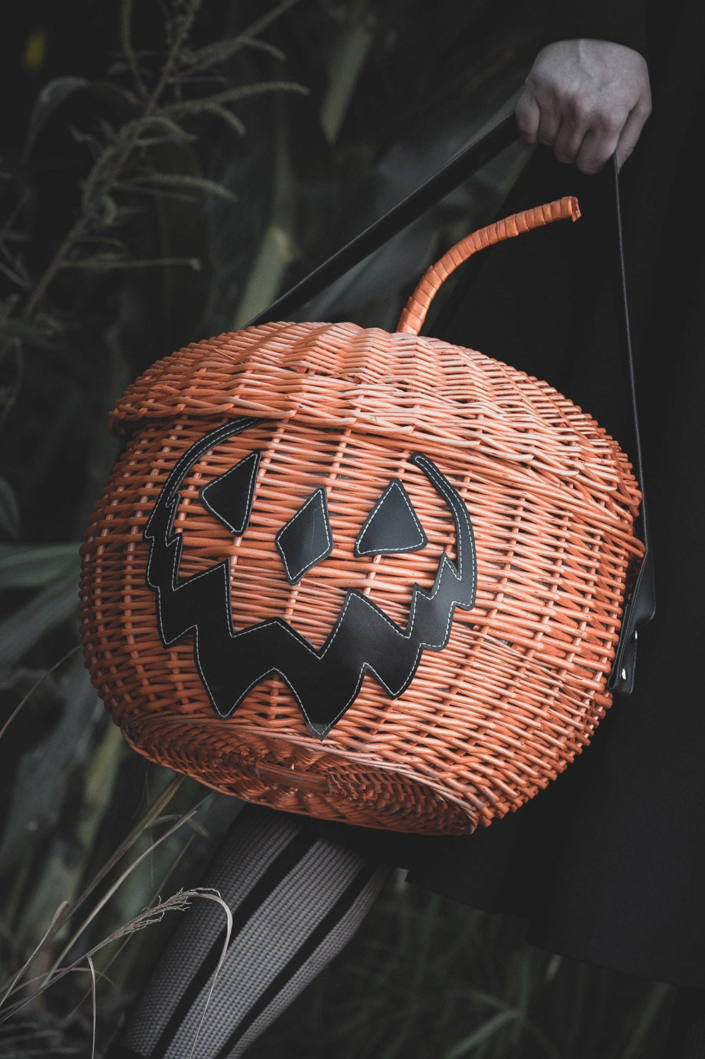 goth cottagecore pumpkin purse