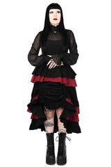 high low hem customizable skirt with tunneling 