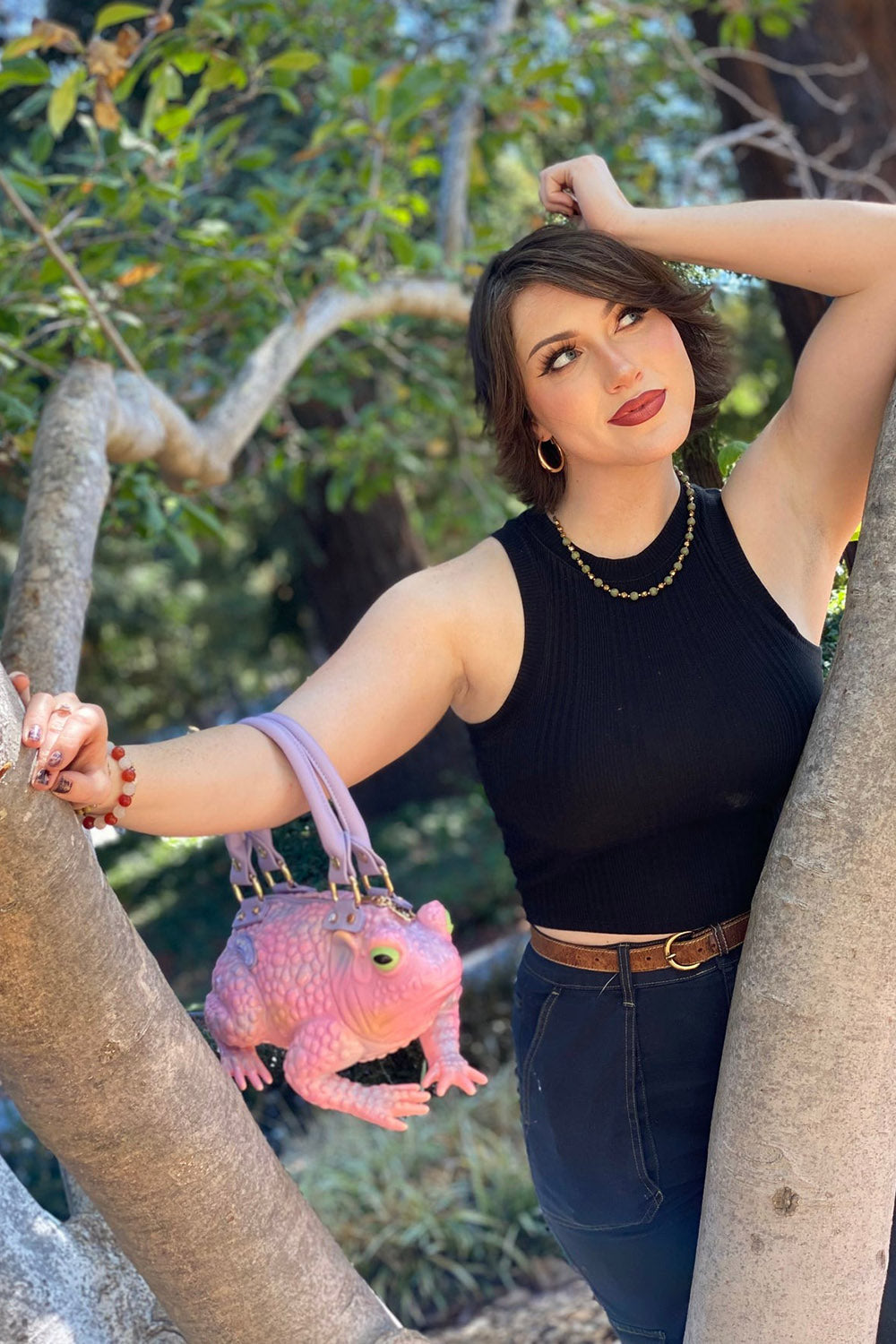 3d funny quirky frog bag by windy willow
