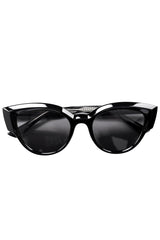 classic goth black cat eye sunglasses by foxblood