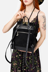 boho gothic backpack with adjustable straps 